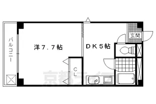 ハイツ南円町【301号室】の間取り