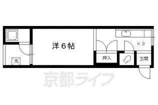 みやこハウス【7号室】の間取り