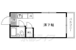 京都府京都市北区紫竹下竹殿町【マンション】の間取り