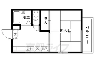 ヴィラホワイト【202号室】の間取り