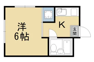 大隅ハイツ【3-B号室】の間取り