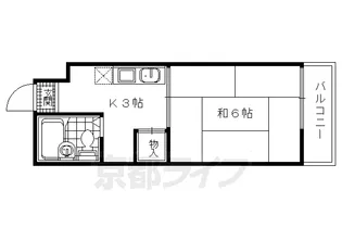 京都府京都市右京区嵯峨野秋街道町【マンション】の間取り