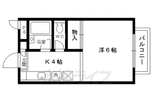 ラフォーレダイゴA棟【204号室】の間取り