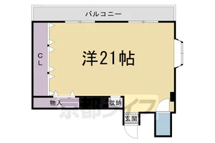 エスポワール西京極(東衣手町)【3階】の間取り