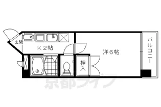 クレスト篠原【301号室】の間取り