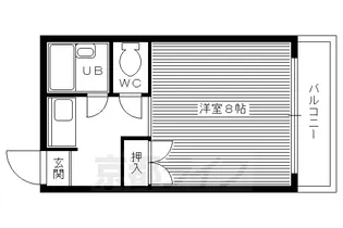 エーデルKATABIRA【203号室】の間取り