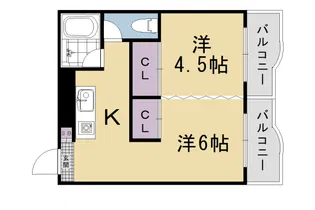 メゾン・ド・パルミエ【2階】の間取り