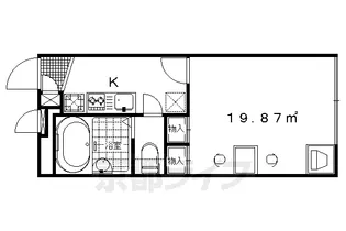 レオパレスメゾンエトワール桂南【209号室】の間取り