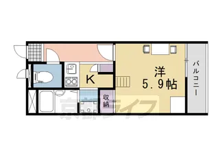 レオパレスボヌール【201号室】の間取り
