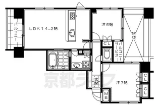 アンビエント京都駅前【903号室】の間取り