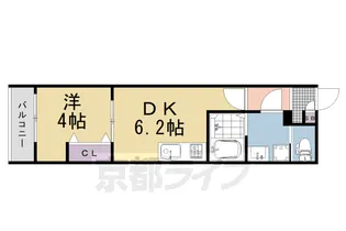 ARCA桂川【3階】の間取り