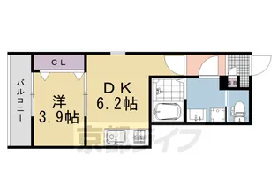 ARCA桂川【4階】の間取り