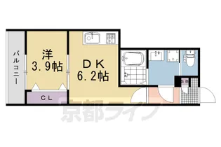 ARCA桂川【2階】の間取り