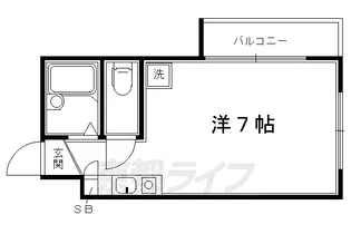 アルカディア五条坂【205号室】の間取り