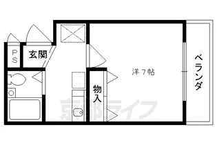 メゾン・ド・白川【102号室】の間取り