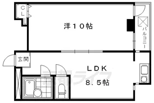 ハイム八坂【603号室】の間取り