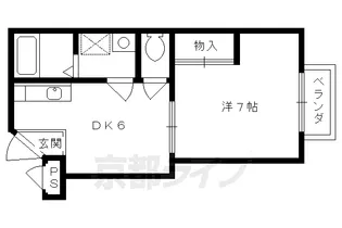 Wind Mill【102号室】の間取り