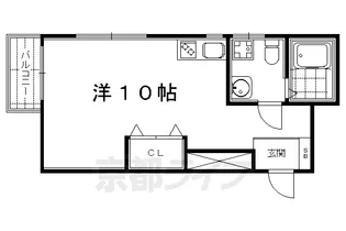 京峰ビル【301号室】の間取り