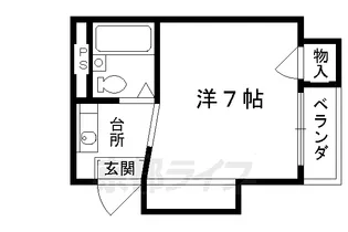 プラットホーム東福寺【101号室】の間取り