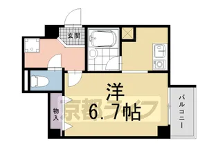 ベレヴュー東山【504号室】の間取り