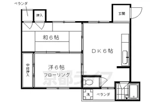 マンション丸高【501号室】の間取り