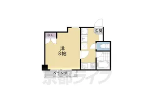 シャントール二条【605号室】の間取り