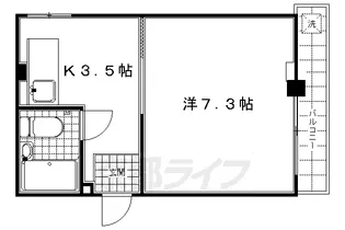 グランタック東山【103号室】の間取り