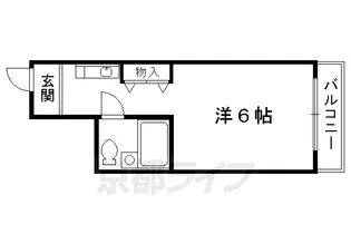 京都府京都市下京区粉川町(不明門通七条上ル)【マンション】の間取り