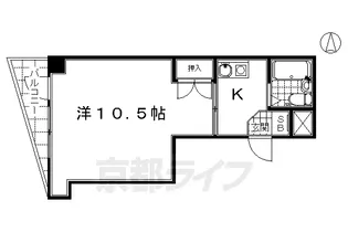 サピエンスコート烏丸七条【501号室】の間取り