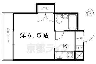 サピエンスコート烏丸七条【305号室】の間取り
