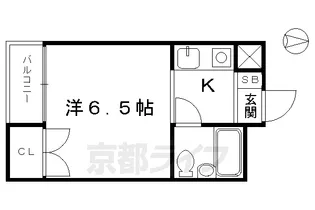 サピエンスコート烏丸七条【506号室】の間取り