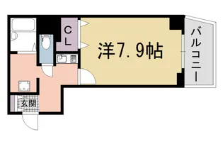 グラン・ドムール丹波口【4階】の間取り