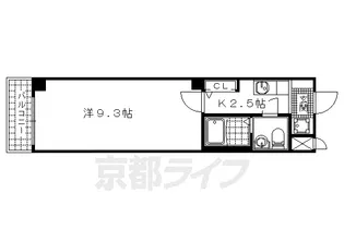アマルフィ山科【107号室】の間取り