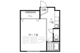 ルーシエレ【402号室】の間取り