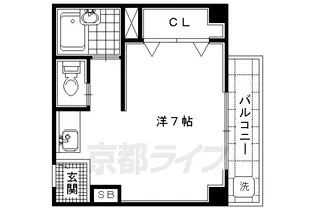 VILLA WISTARIA【301号室】の間取り