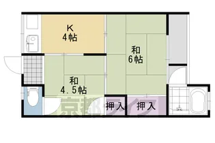 美沢荘【203号室】の間取り