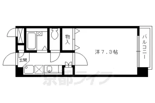 ミーティス衣笠【2階】の間取り