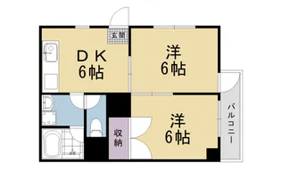 グランビュー太秦【2階】の間取り