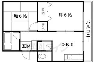伴コーポラス【1階】の間取り