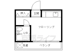 ハイツリヴィエール【601号室】の間取り