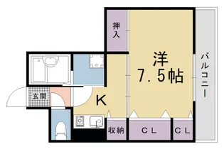 京都府京都市右京区太秦開日町【マンション】の間取り