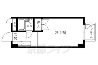 京都府京都市北区北野下白梅町【マンション】の間取り
