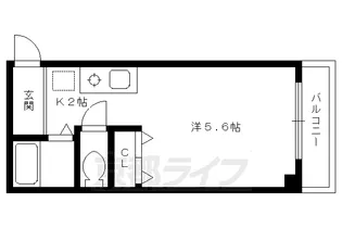 パープルクラウドⅠ【201号室】の間取り