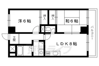 リージェンシーコート平野【2階】の間取り