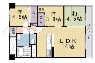 向島ニュータウン【G304号室】の間取り