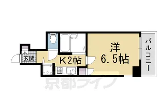 京都府京都市下京区本上神明町【マンション】の間取り