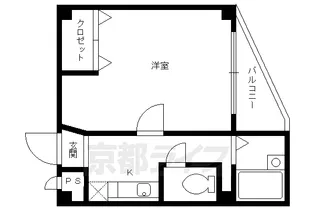 京都府京都市上京区西院町【マンション】の間取り