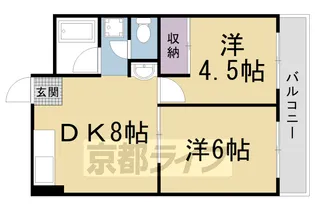 サンシャインコーポ新宮【305号室】の間取り
