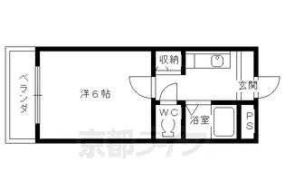 京都府京都市北区北野西白梅町【マンション】の間取り