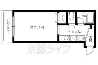 白梅ヒルズ【201号室】の間取り
